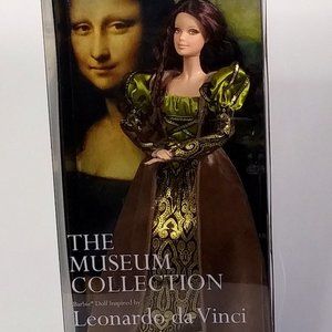 🩷Mattel Barbie VNTG NIB Museum Collection Leonardo Da Vinci (Mona Lisa)
